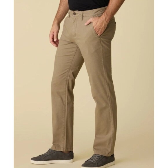 Flag & Anthem Tan Stretch Chino Pants Nashville Straight Actual 30x30 READ 28x30 - Picture 1 of 14